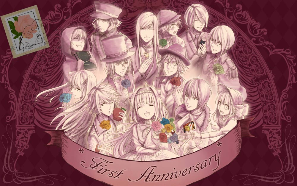 英国探偵ミステリア1周年記念イラスト
